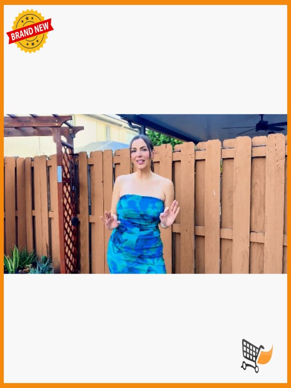 Strapless Tube Bodycon Maxi Dress with Side Slit Summer - Picture 7 of 7